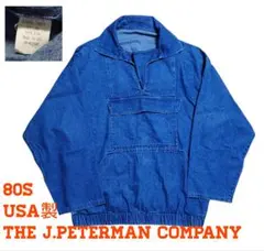 The J. Peterman Companyブラックデニムアノラックパーカー - メルカリ