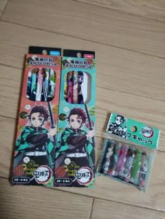 鬼滅の刃 えんぴつセット Aセット　Bセット　えんぴつキャップ