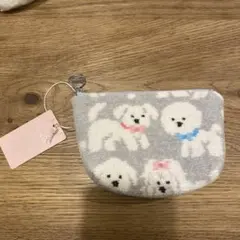 フェイラー　モフモフワンチャン　舟型ポーチS