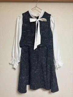 ツイードミニワンピース