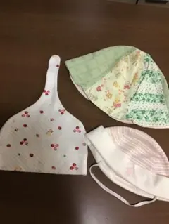 ミキハウス KPケーピーラルフローレン　女の子帽子セット