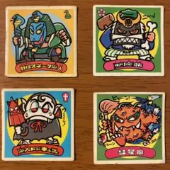 旧ビックリマンシール　悪魔4枚セット　1桁〜10番台