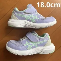 ASICS キッズ スニーカー ラベンダー/ミント　18.0