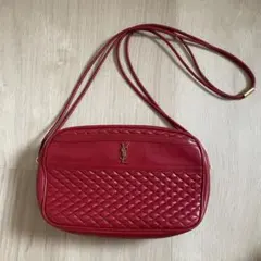 【極美品】SAINT LAURENT キルティング ショルダーバッグ レッドのサムネイル