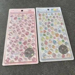 ボンボンドロップシール　ミニ　しずくちゃん　2点セット　ピンク　カラフル