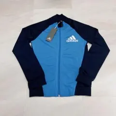 新品タグ付き adidas アディダス ジャージ 上 ブルー 水色 150cm