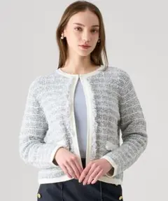 近年モデル 極美品 ANAYI アナイ ミックスヤーンニットカーディガン 春夏
