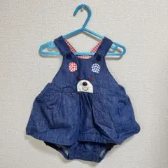 ミキハウス MIKIHOUSE ホットビスケッツ ロンパース80-90サイズ