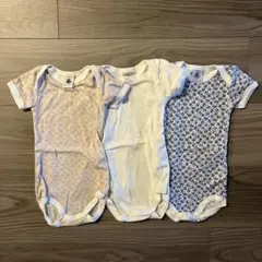 PETIT BATEAU 半袖ボディ 3枚セット 6m 67cmのサムネイル