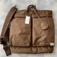 HYKE PORTER HELMET BAG 25AW Coyote Brown