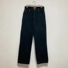 【ウィゴー】チノパン ブラック 黒 ストレート レディース S 綿100%