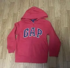 GAP 赤 パーカー 110cm ~ フロントジップ