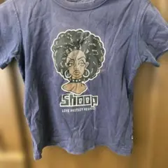 SHOOP 半袖Tシャツ グラフィックプリント ネイビーのサムネイル