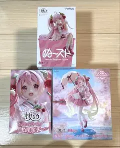 未開封　初音ミク　桜ミク　フィギュア 3種セット