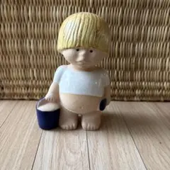 ほぼ未使用 リサラーソン 陶器製 置物 男の子と犬 2点セット - メルカリ