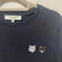 即完売モデル】メゾンキツネ ダブルフォックス ワンポイントロゴ 