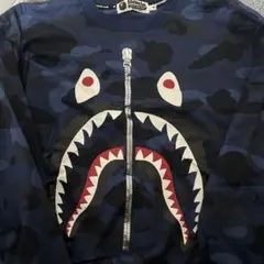 A Bathing Ape カモフラージュ シャークパーカー S