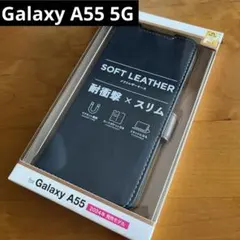 Galaxy A55 5G レザーケース 磁石付 耐衝撃 手帳型 手帳ケース