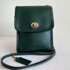 Vintage Coach Scooter Sidepack Green USA