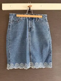 flower used デニムスカートのサムネイル