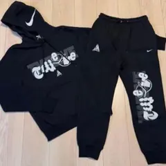 新品 NIKE ナイキ セットアップ 上下 パーカー スウェットパンツ 黒 S