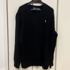 Polo by Ralph Lauren ブラック ケーブルニット