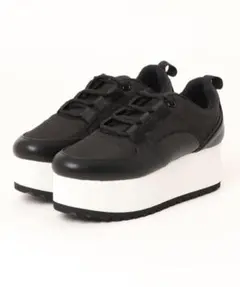 美品♡ELENDEEK エレンディークブラックプラットフォームスニーカー