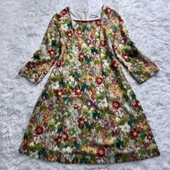 美品✨Jocomomolaホコモモラ カラフル Aラインワンピース シビラ L