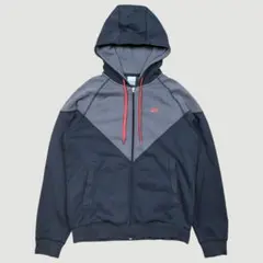 00s NIKEナイキ ワンポイントロゴ スウェットフルジップパーカー Lサイズ