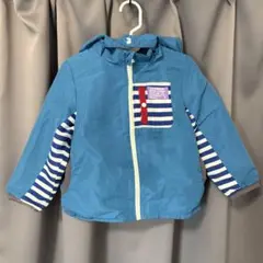 キムラタン　La Chiave キッズ　アウター　フード付き　サイズ110 青