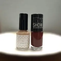 osaji 襟 MAYBELLINE ダウンタウンレッド ネイル マニキュア