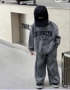 SHEIN6Y★上下2点セット裏起毛フード付きパーカー＆パンツ★グレートレーナー