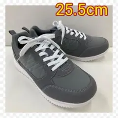 25.5cm 新品 メンズ 軽量 カラーシューズ派手 スニーカー gray