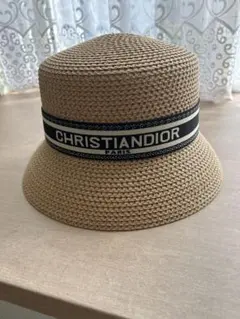 未使用級]￼Christian Dior ハット チュール オブリークチェック