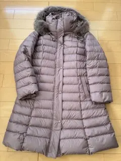 フォックスファー ダウンコート LL フード取り外し可 ロング丈 美品