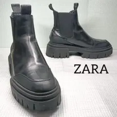 新品】ZARA Vibramソール サイドゴアブーツ 41 (Y-16)a - メルカリ