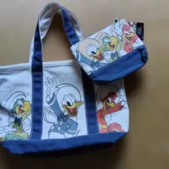 Disney The Three Caballeros トートバッグ ポーチ付