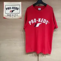 【USA製】PRO-KEDS プロケッズ レッド Tシャツ Lサイズのサムネイル