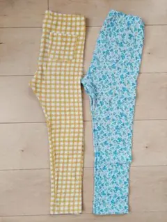 ユニクロ　リブレギンス　２枚セット　120