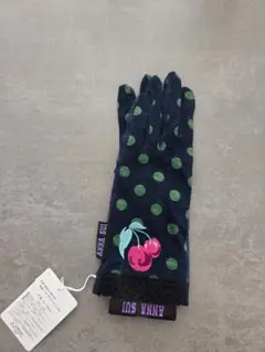 ANNA SUI アナスイ ドット柄 チェリー刺繍 手袋