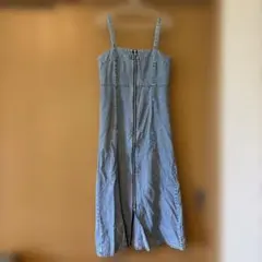 デニムキャミソールロングワンピース