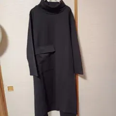 ブラックストライプロングワンピース