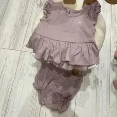 baby gap フリル付きトップスとショートパンツ　ヘアバンドの３点セット