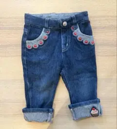 シャーリーテンプル　デニムパンツ　80