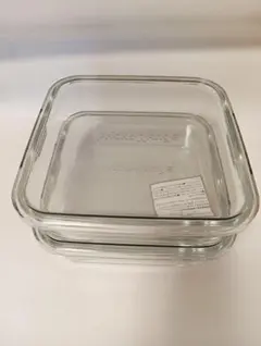 【Iwaki　耐熱ガラス容器 】 　 角型 蓋付き1.2L　クールグレー 1個のサムネイル