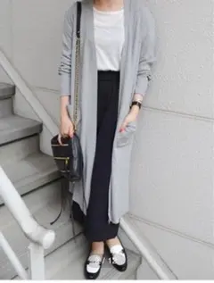 khajuカージュ　SHIPSロングニットカーディガン