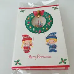 sanrio1998年 パティ＆ジミー ベル付きクリスマスカード