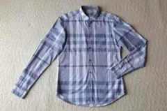 BURBERRY BRIT ノヴァチェック 長袖シャツ ブルー・ネイビー Sのサムネイル