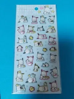 ぷくっとシール　サンリオ　ポチャッコ　シール　ぷっくりシール