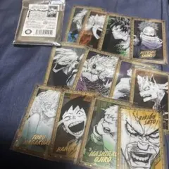 ヒロアカ 原画展 箔押しクリアカードコレクション　12枚セット